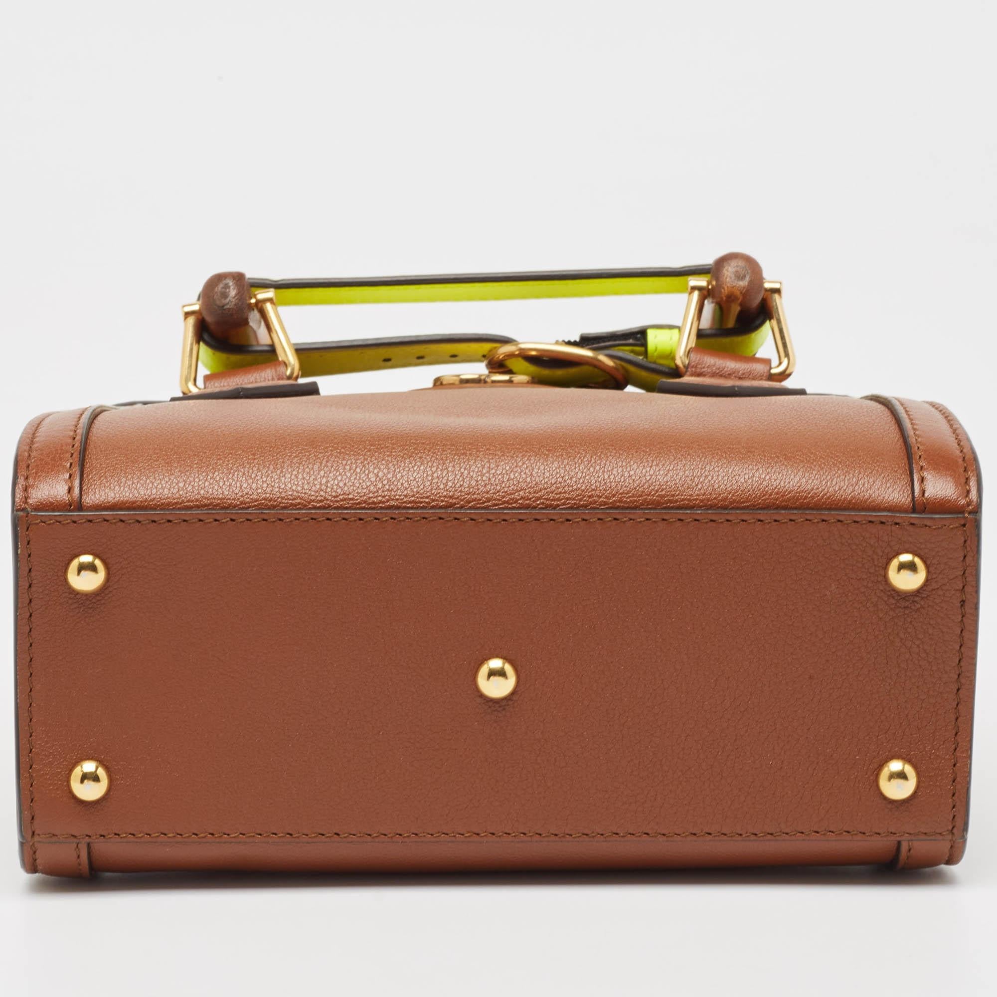 Gucci Brown Leather Mini Diana Tote 3