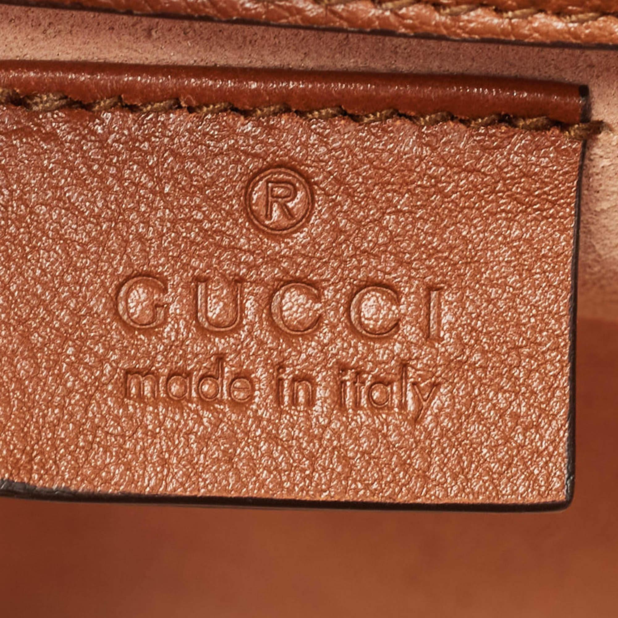 Gucci Brown Leather Mini Diana Tote 5