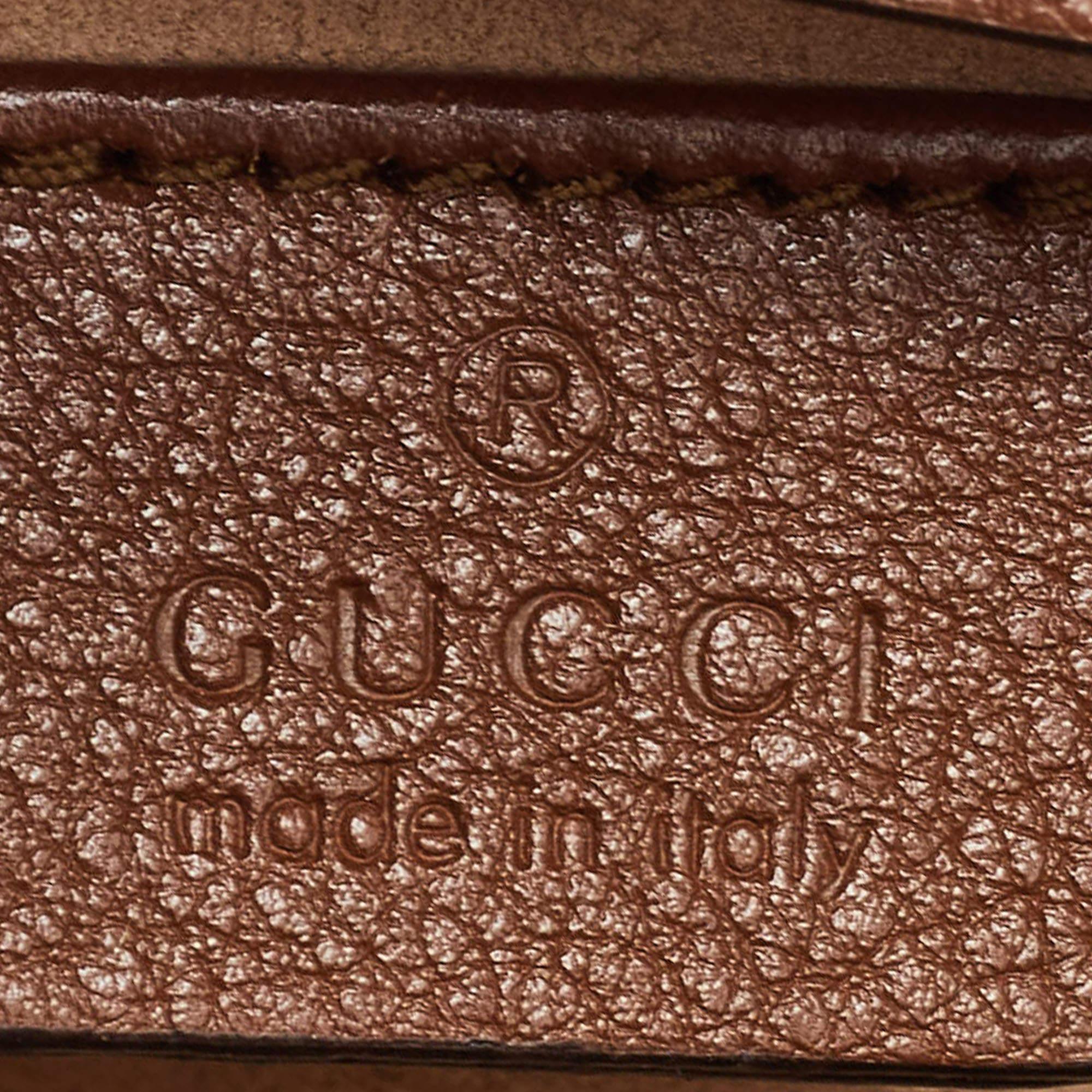 Gucci Brown Leather Mini Diana Tote 5