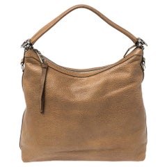 Gucci Brown Leather Miss GG Hobo