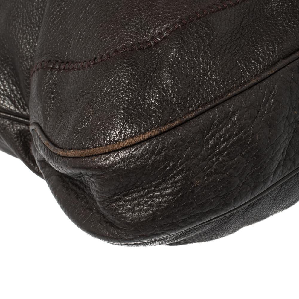 Gucci Brown Leder New Jackie Bamboo Hobo Bag 1