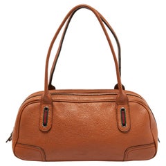 Gucci Brown Leather Princy Boston Bag