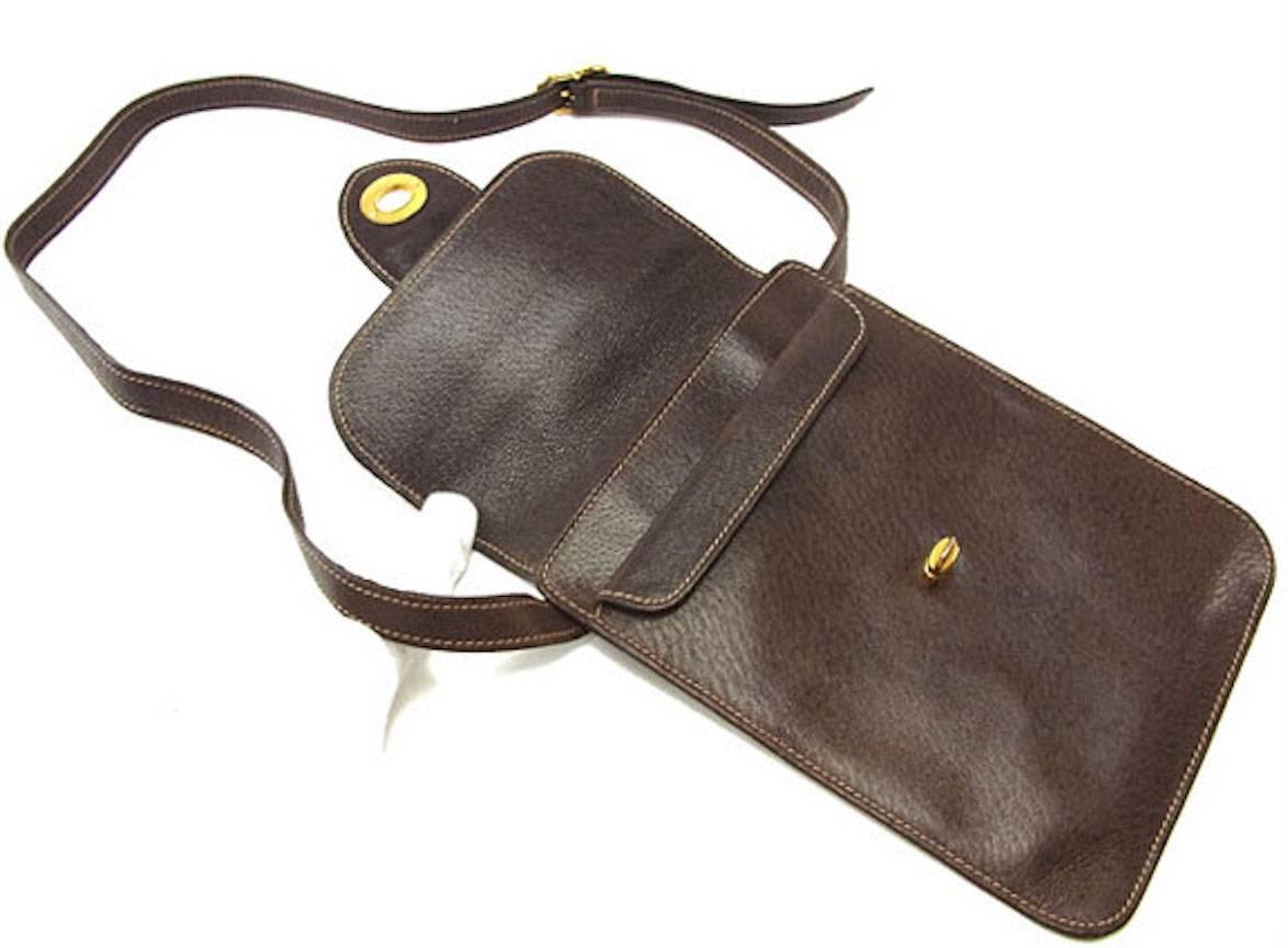 brown leather fanny pack