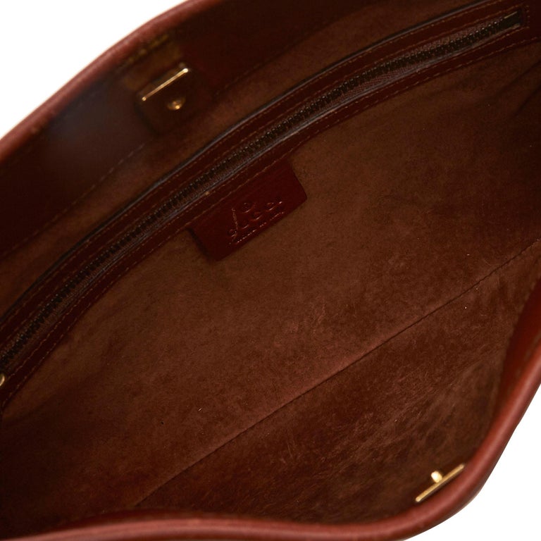 Gucci Brown Leather Reins Shoulder Bag For Sale at 1stdibs