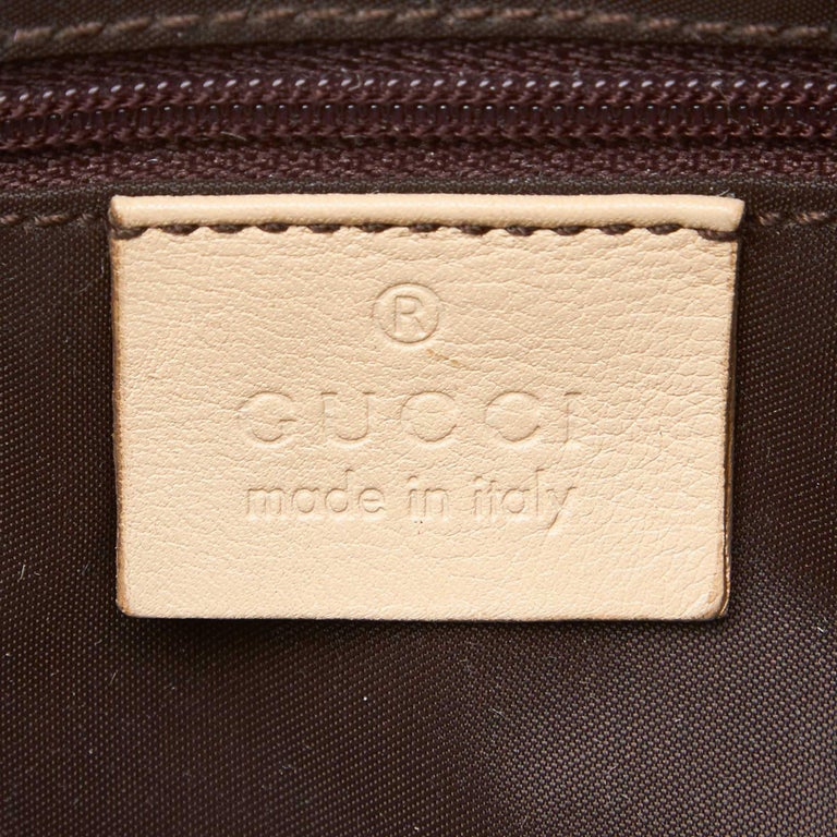Gucci Brown Leather Shoulder Bag For Sale at 1stdibs