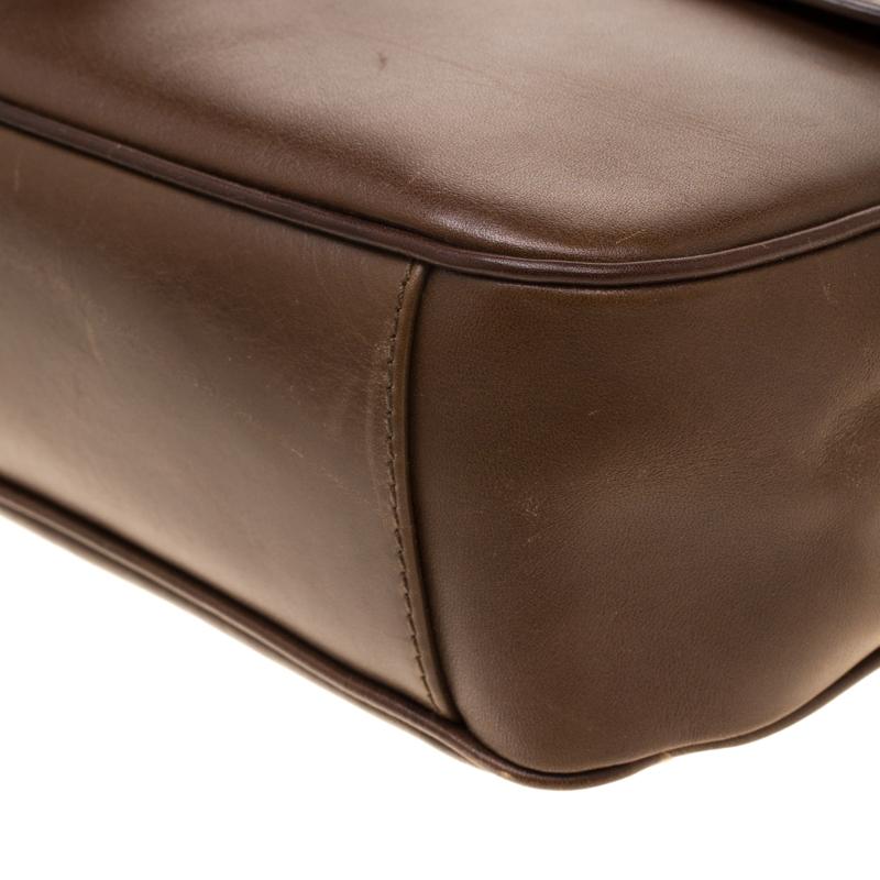 Gucci Brown Leather Shoulder Bag 1