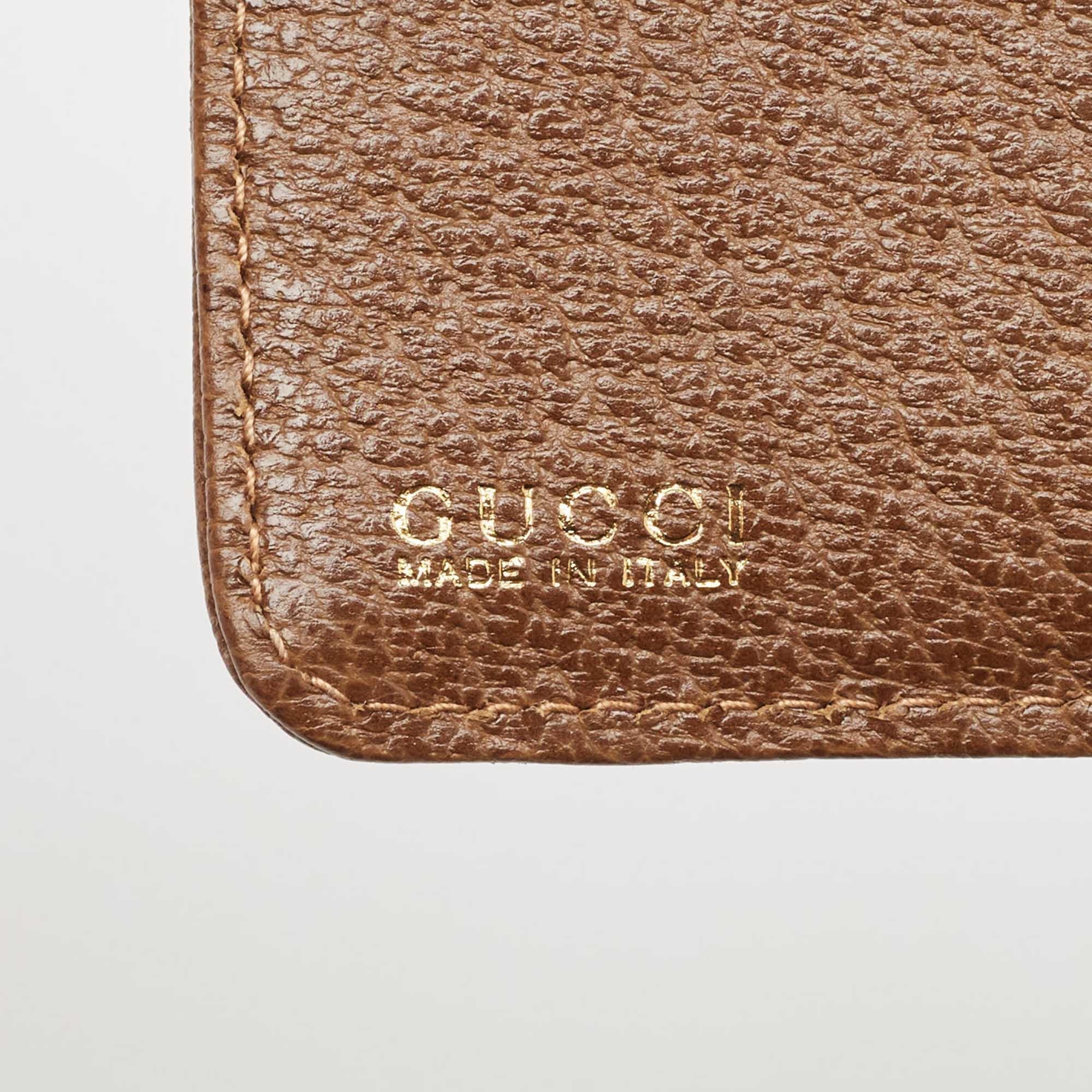 Women's Gucci Brown Leather Slim Card Holder