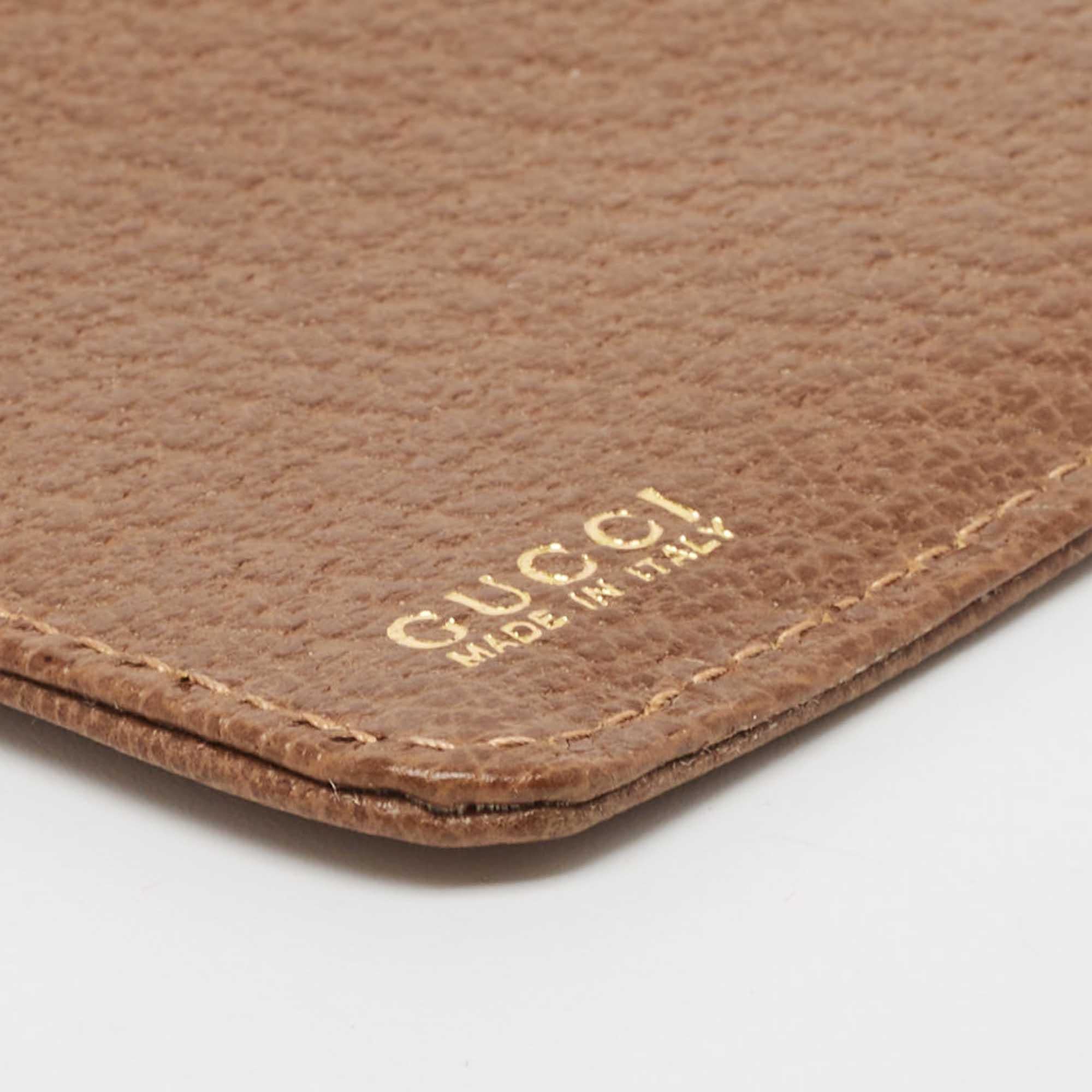 Gucci Brown Leather Slim Card Holder 5