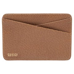 Gucci Brown Leather Slim Card Holder