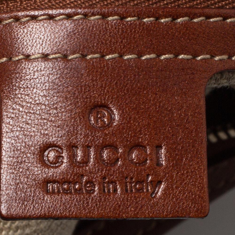 Women's Gucci Brown Leather Small Horsebit Amalfi Hobo