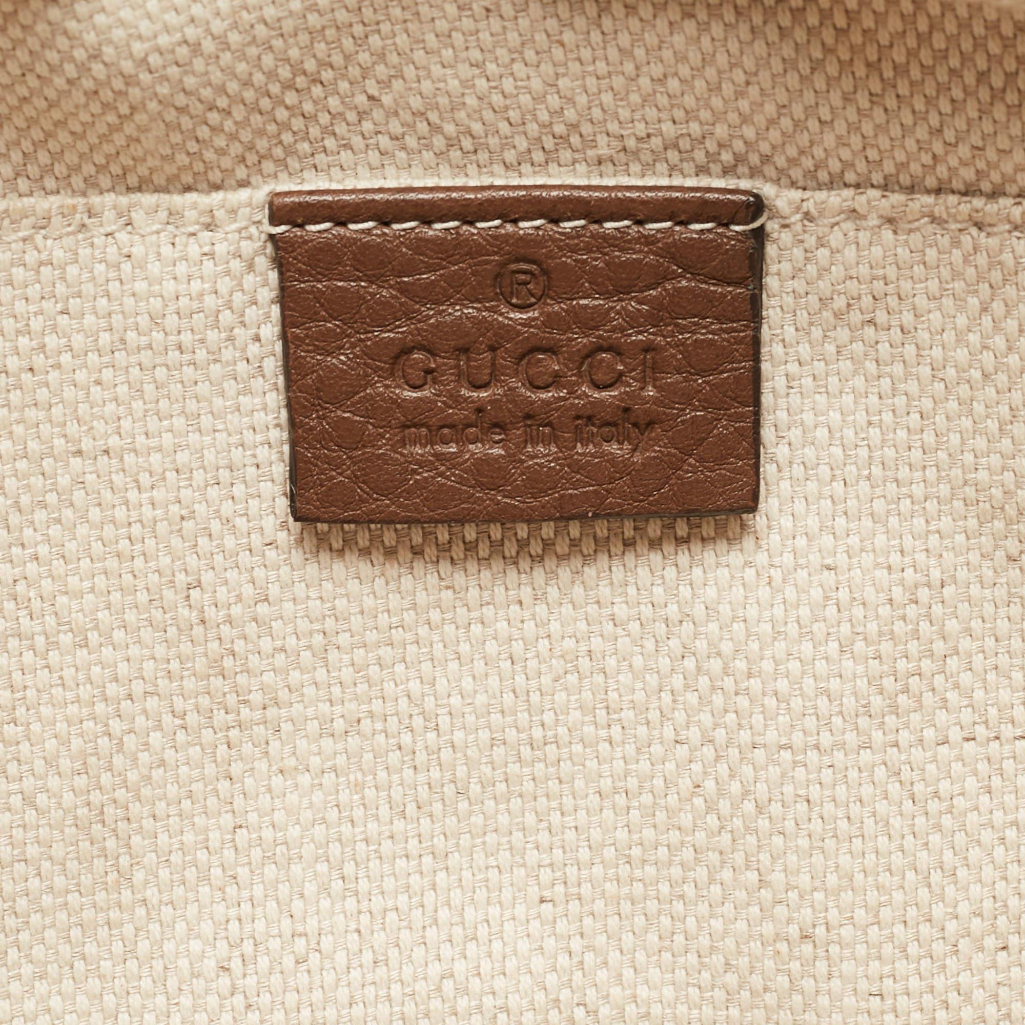 Gucci Brown Leather Small Soho Disco Crossbody Bag 6