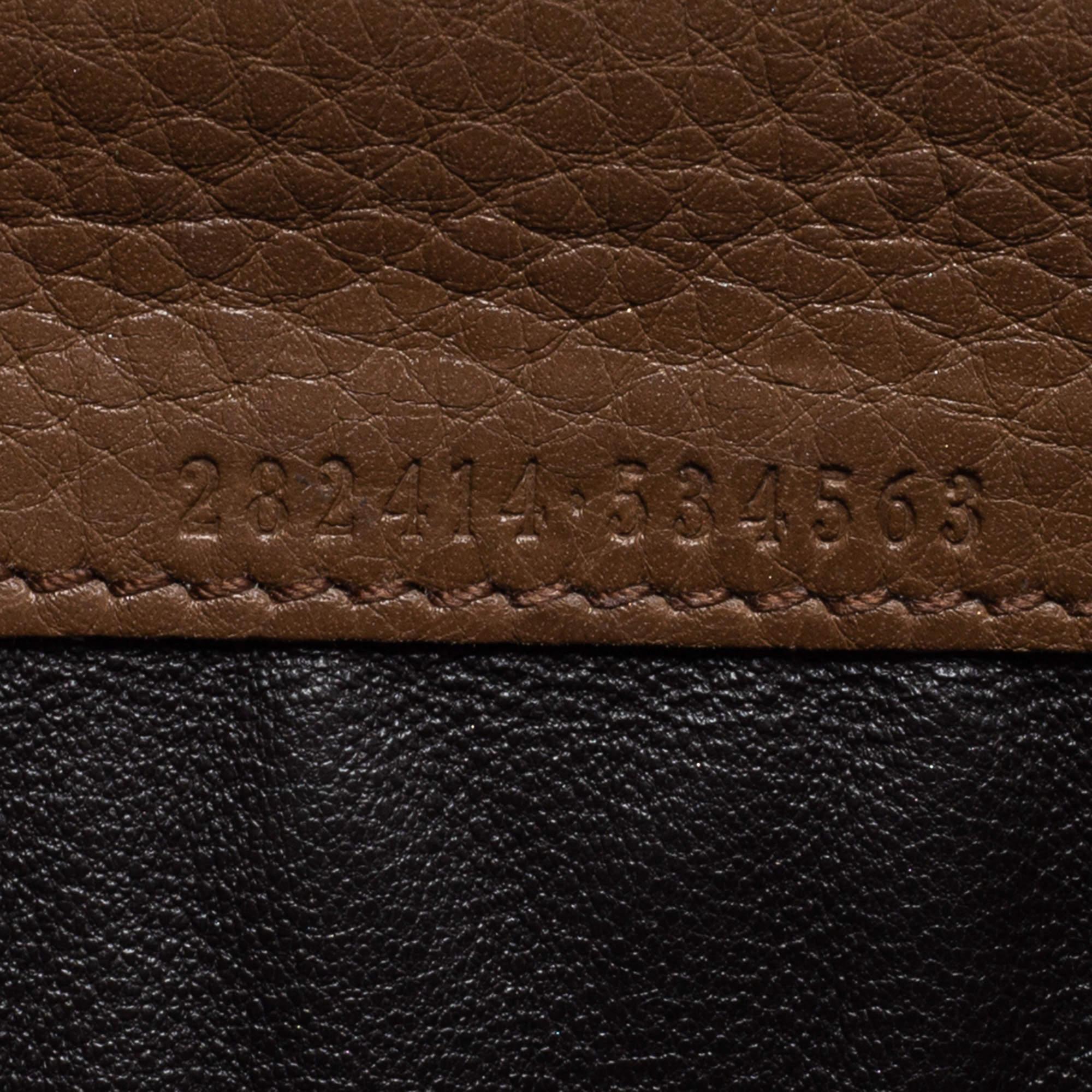 Gucci Brown Leather Soho Flap Continental Wallet 5