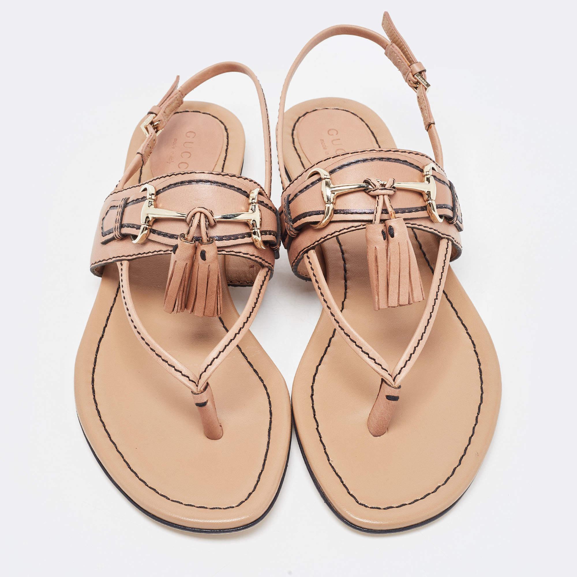 These sandals will frame your feet in an elegant manner. Crafted from quality materials, they display a classy design and comfortable insoles.

Includes
Original Dustbag, Original Box