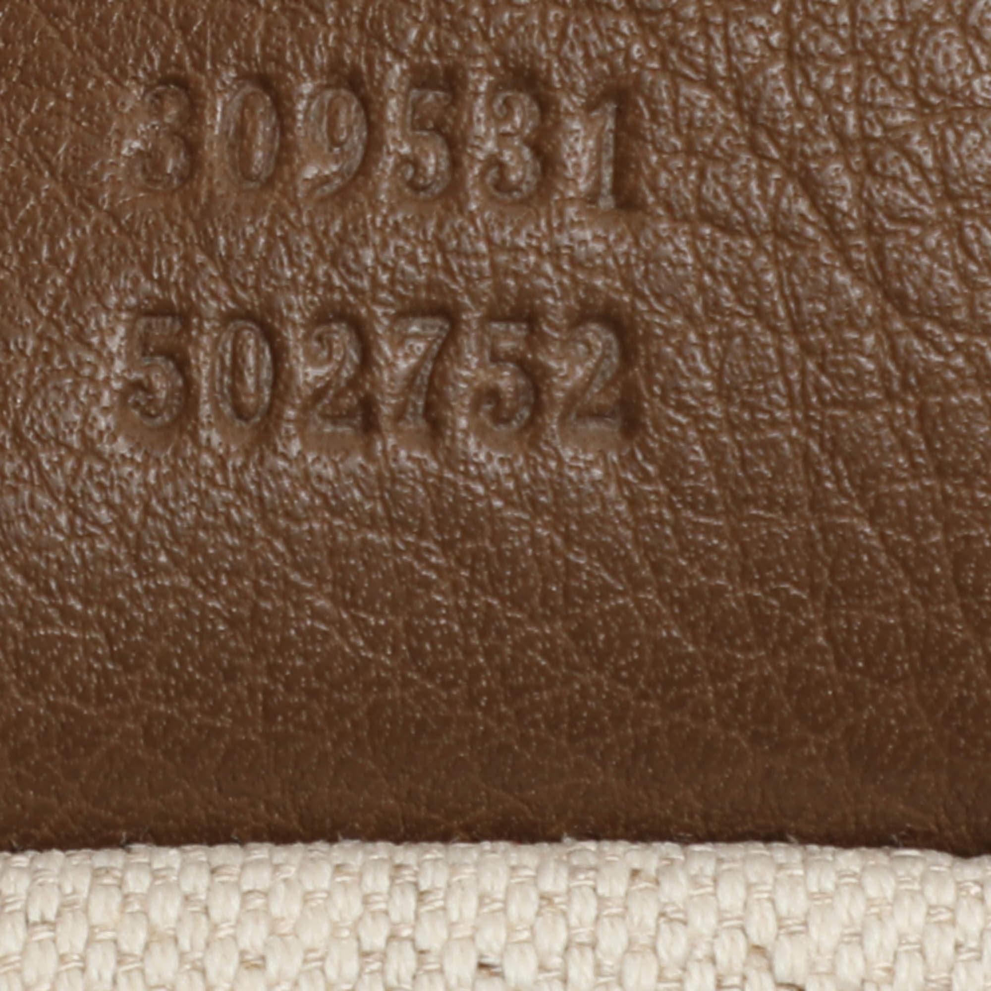 Gucci Brown Leather Twill Tote 3