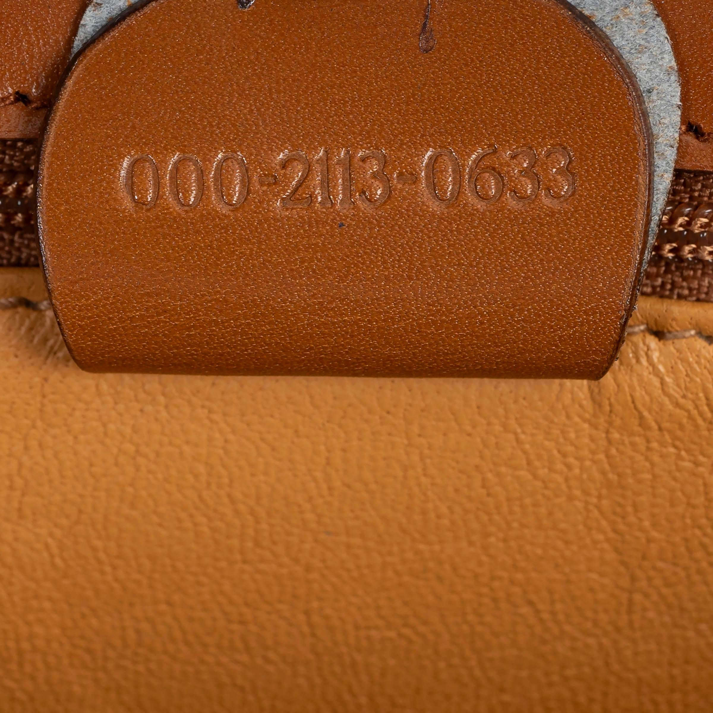 GUCCI brown leather VINTAGE 1947 BAMBOO Top Handle Bag 4