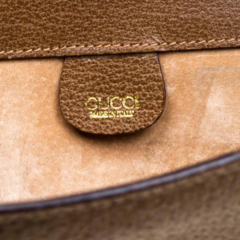 Gucci Brown Leather Vintage Document Case 3