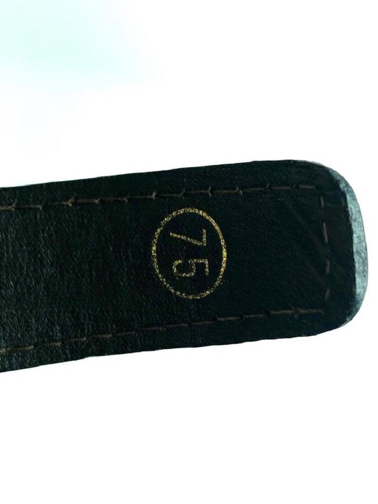 Black Gucci Brown Lizard Bicolor 7g616 Belt For Sale
