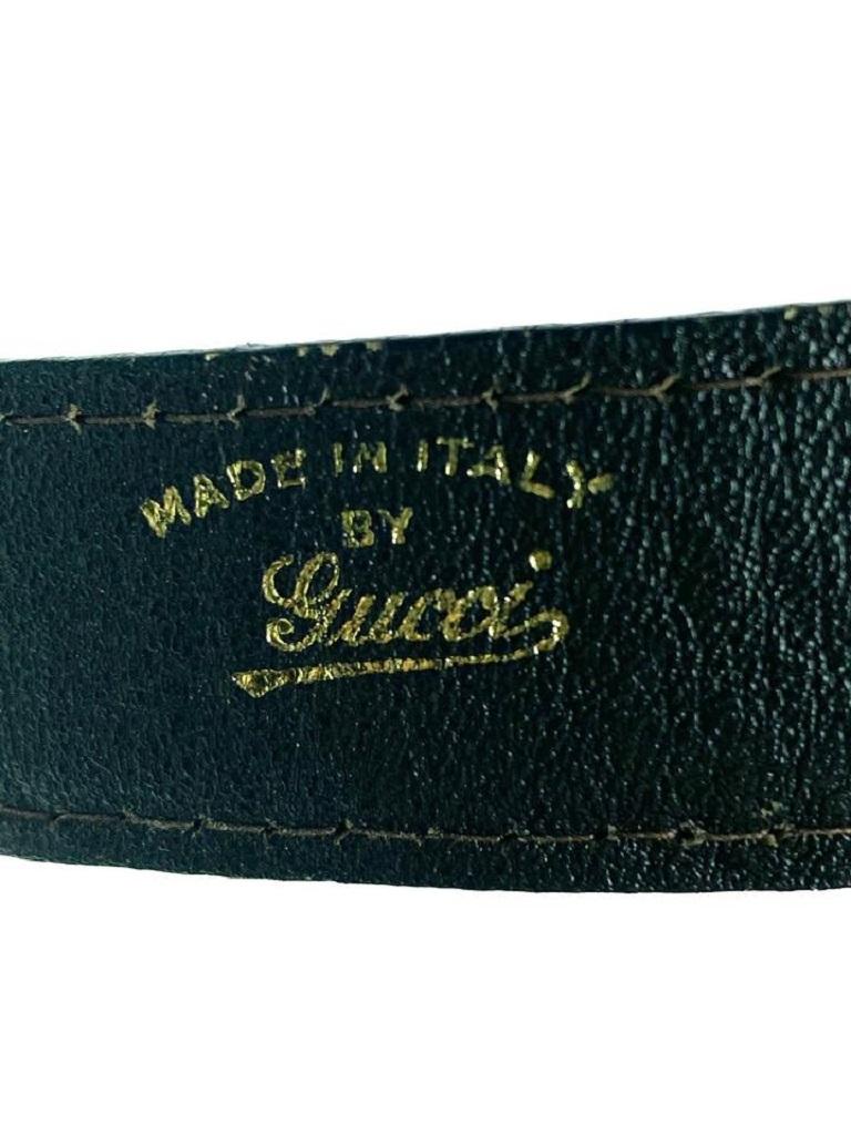 Women's Gucci Brown Lizard Bicolor 7g616 Belt For Sale