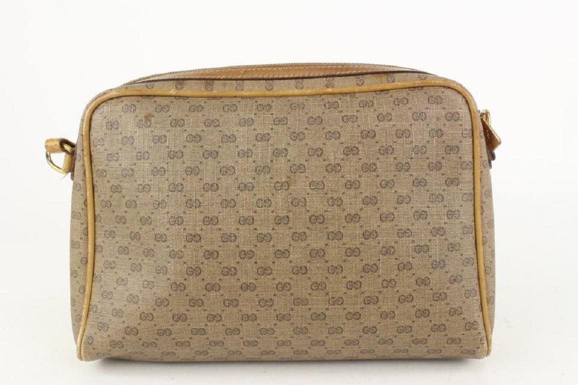 Women's Gucci Brown Micro GG Camera Bag 922gk94