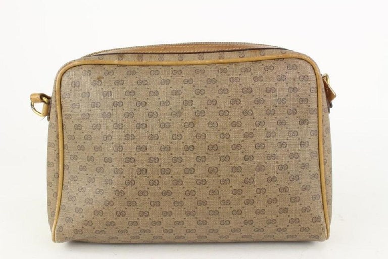 Gucci Vintage GG Canvas Binocular Crossbody Bag - Brown Crossbody Bags,  Handbags - GUC344047