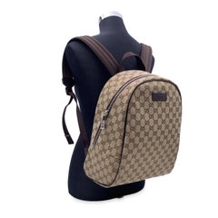 Gucci Brown Monogram Canvas Ophidia GG Mint Unisex Backpack Bag