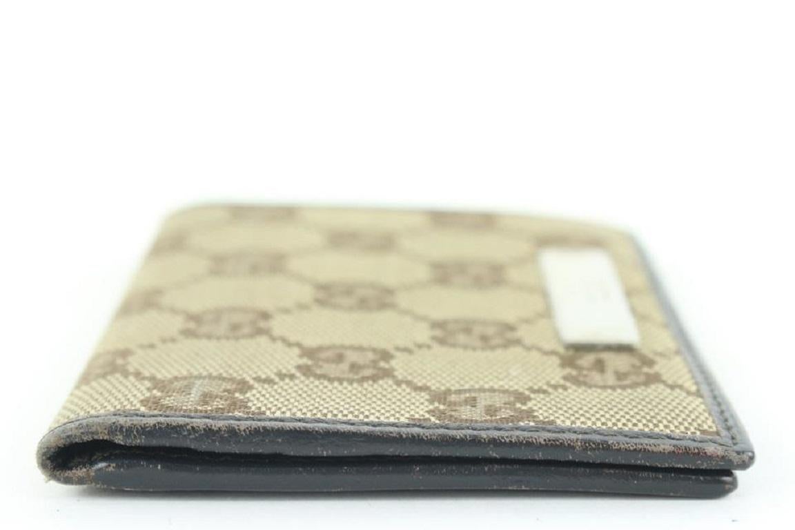 Gucci Brown Monogram GG Card Holder Wallet case 2gg525 1
