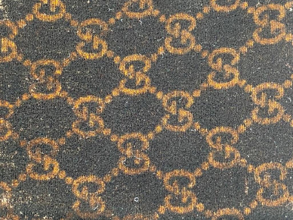 Gucci Brown Monogram Gg Velour Velvet 16g65 Scarf/Wrap 3