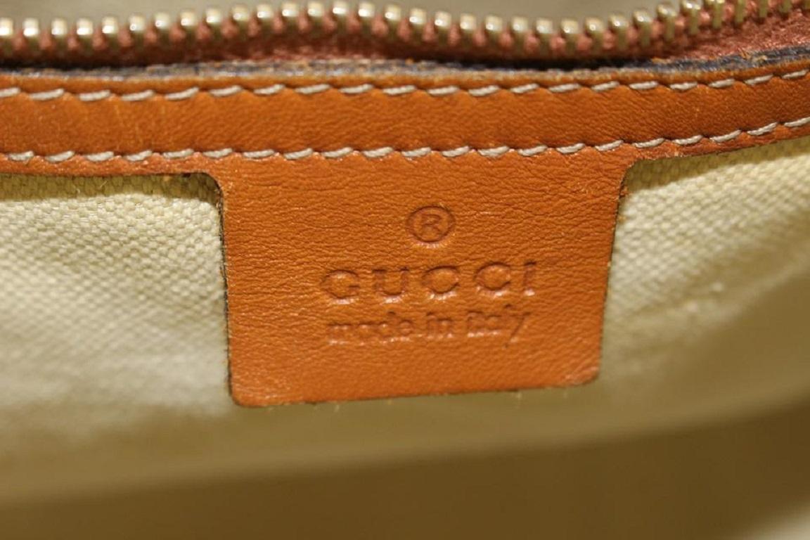 Women's Gucci Brown Monogram GG Web Joy Boston Bag 713gks323