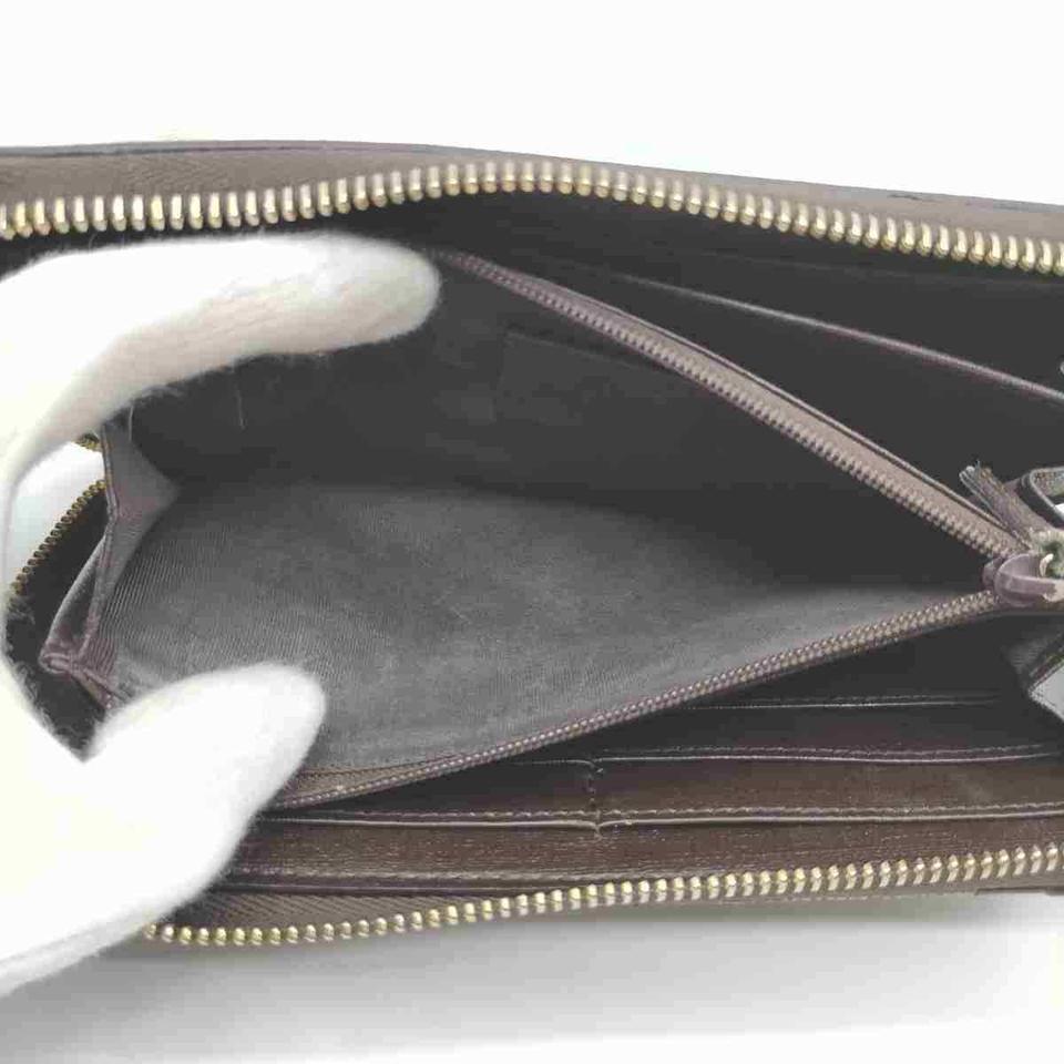 Gucci Brown Monogram Gg Zip Around Long Continental Zippy 860099 Wallet 2