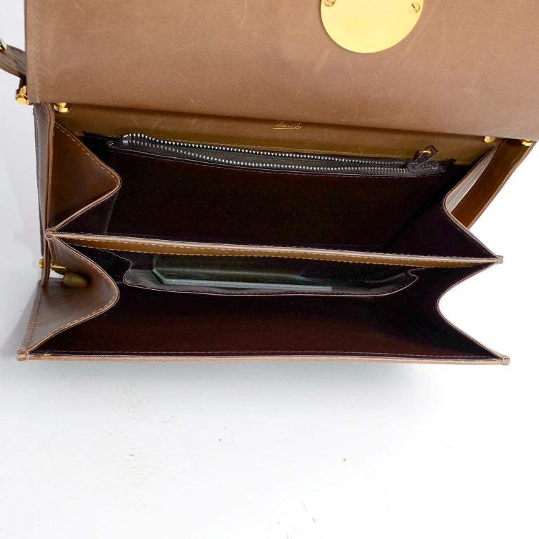Gucci Brown Monogram Handbag Guccissima Vintage Bag at 1stDibs