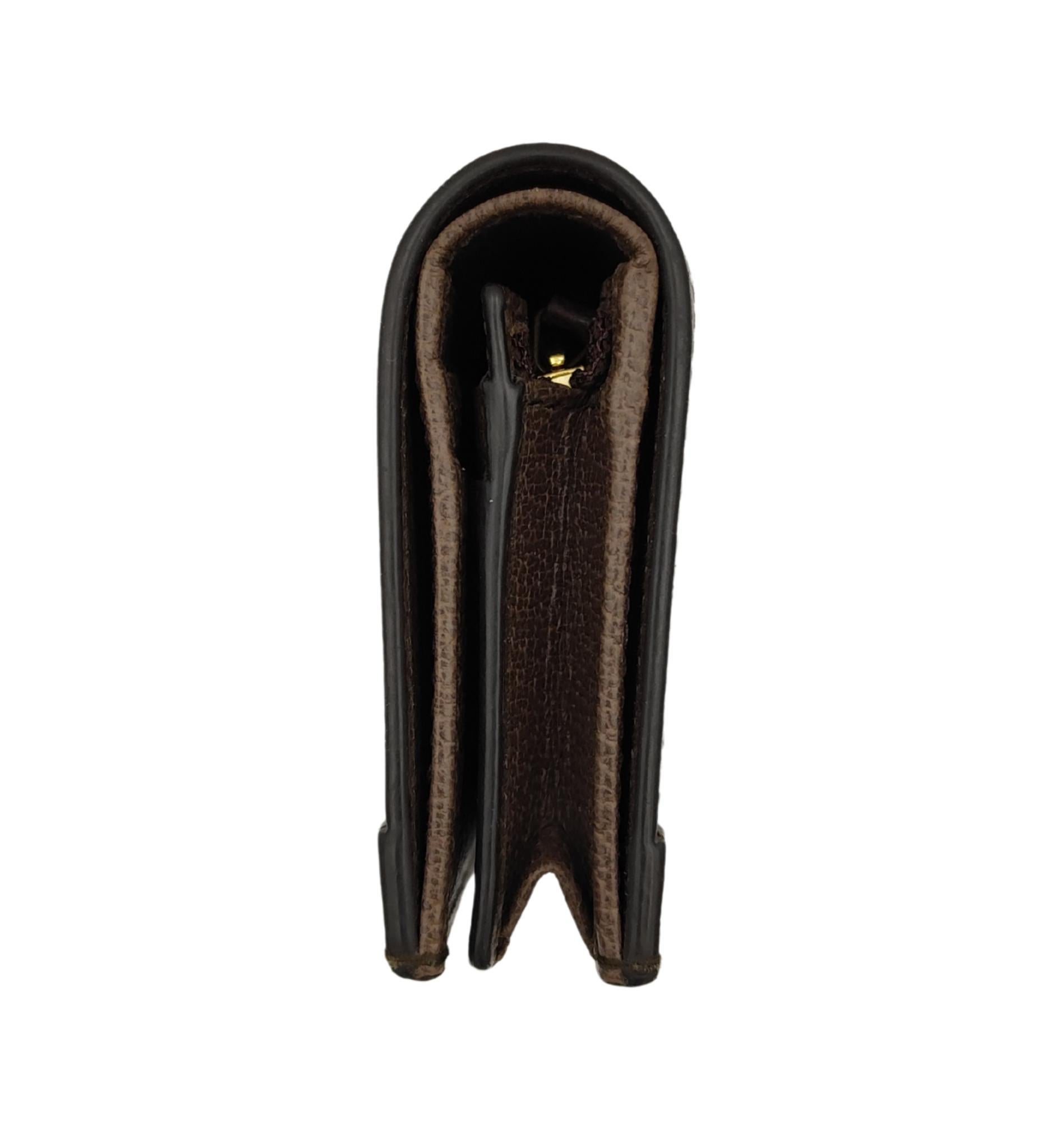da uomo o donna Portafoglio Gucci Monogram Ophidia marrone in vendita