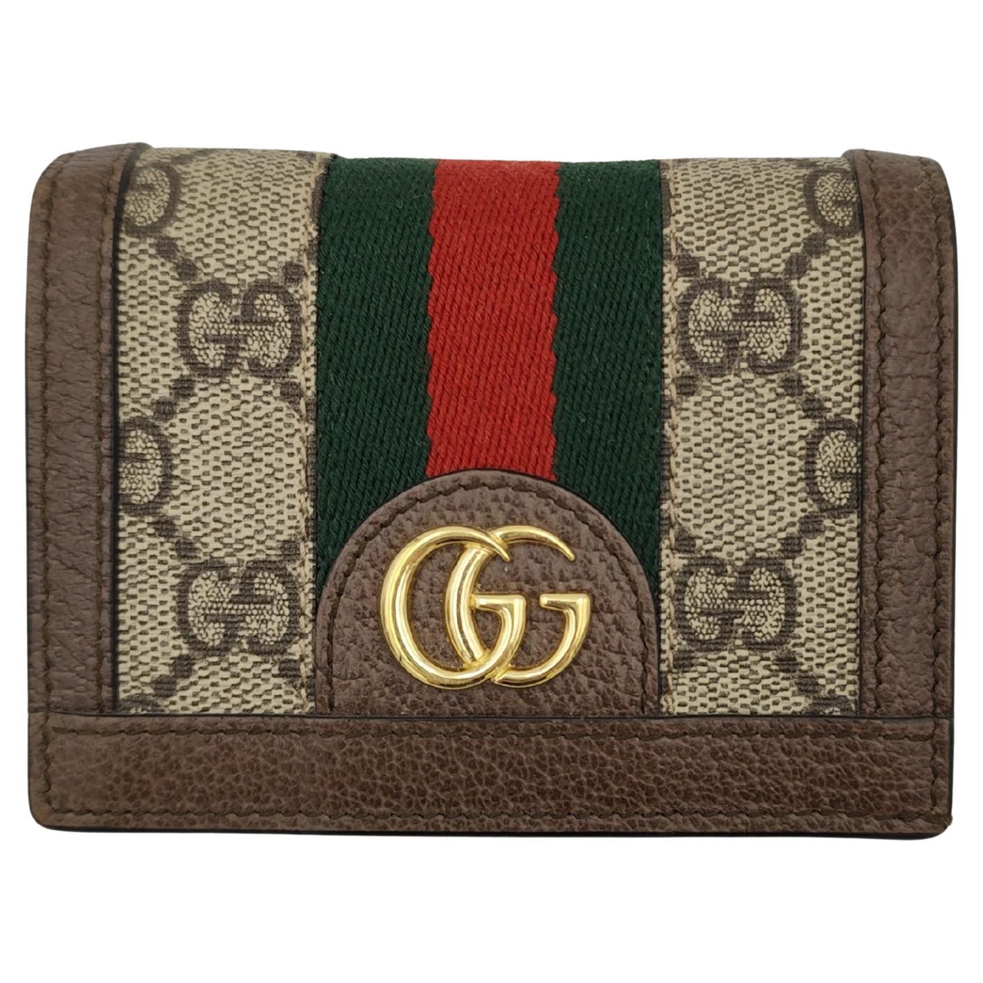 Cartera Gucci monograma marrón Ophidia