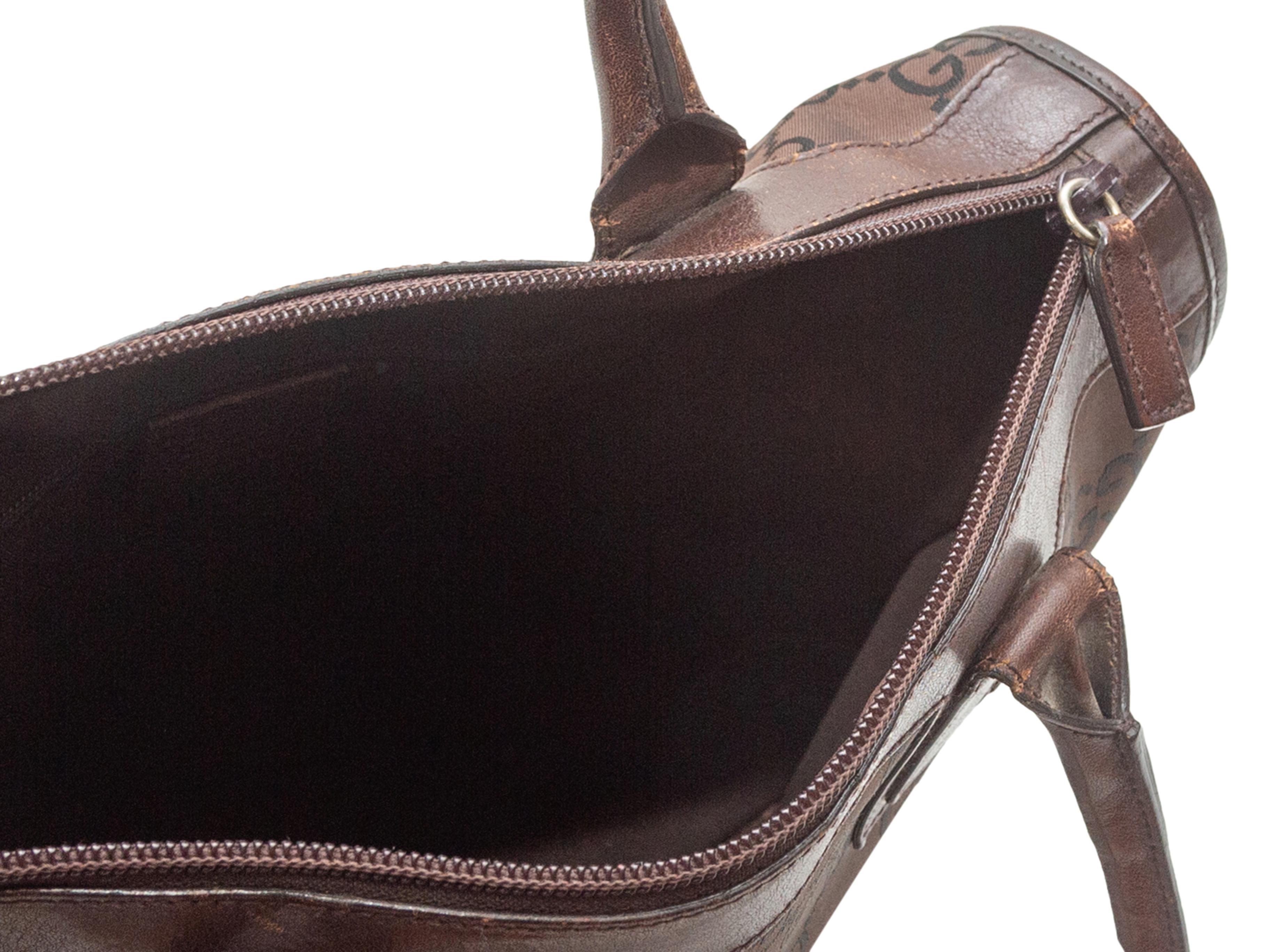 Women's Gucci Brown Nylon Monogram Tote
