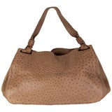 The boa size large bag ( Brown ostrich )