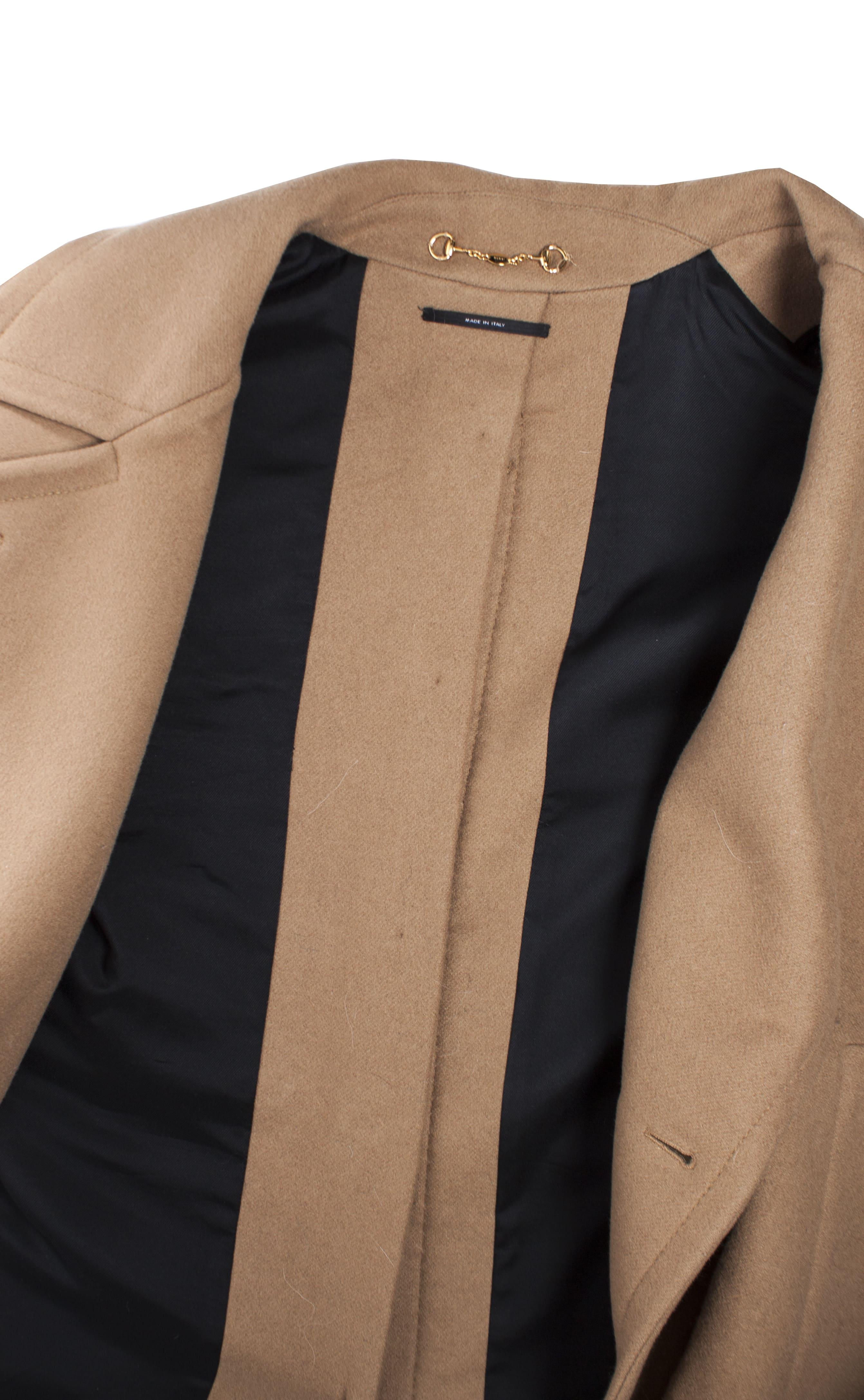 Women's Gucci, Brown oversized cashmere coat. For Sale