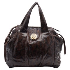 Gucci Brown Python Large Hysteria Tote