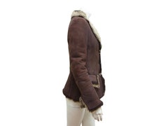 Gucci Brown Shearling Short Coat