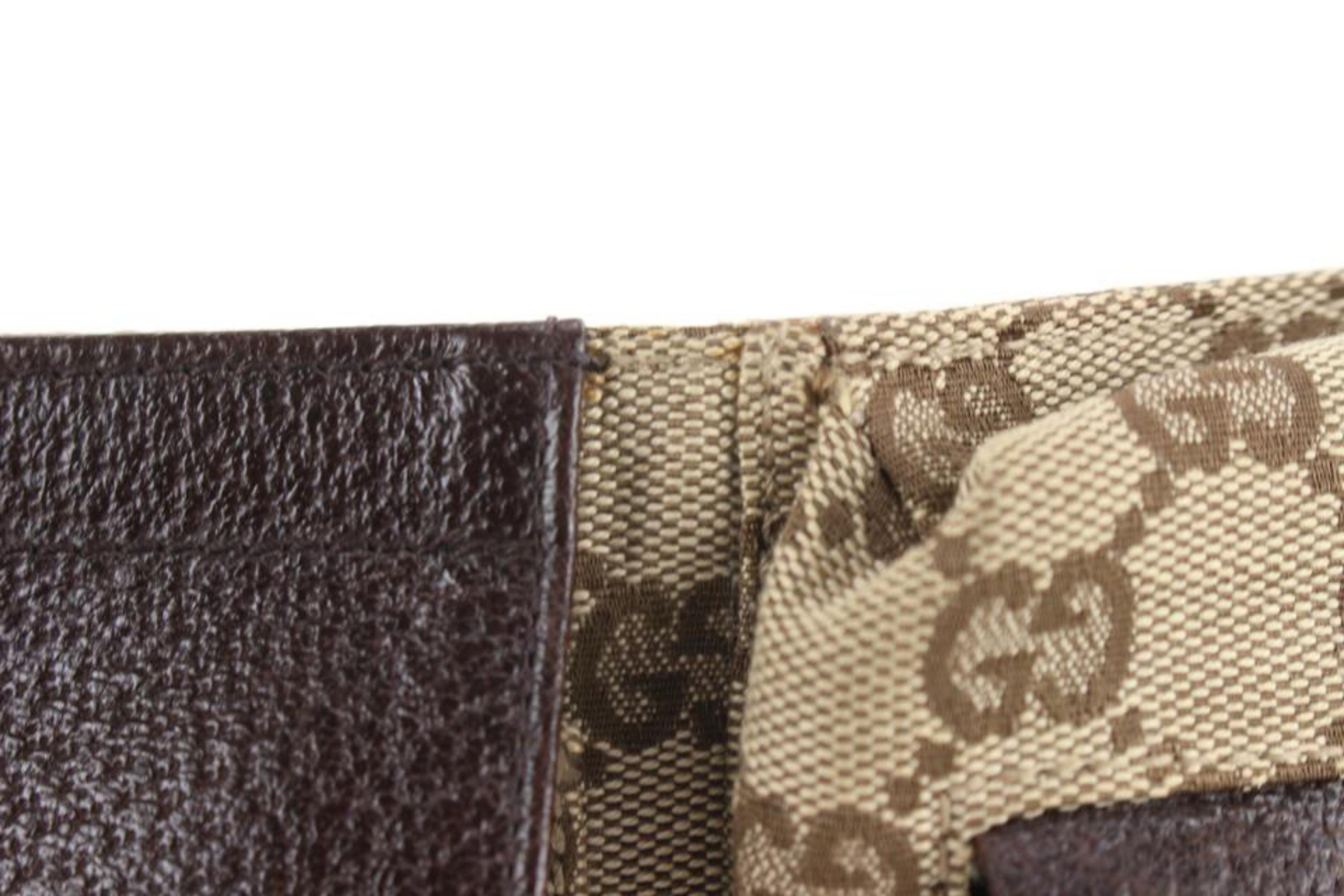 Women's Gucci Brown Sherry Web Monogram GG Belt Bag Fanny Pack Waist Pouch 3g830s