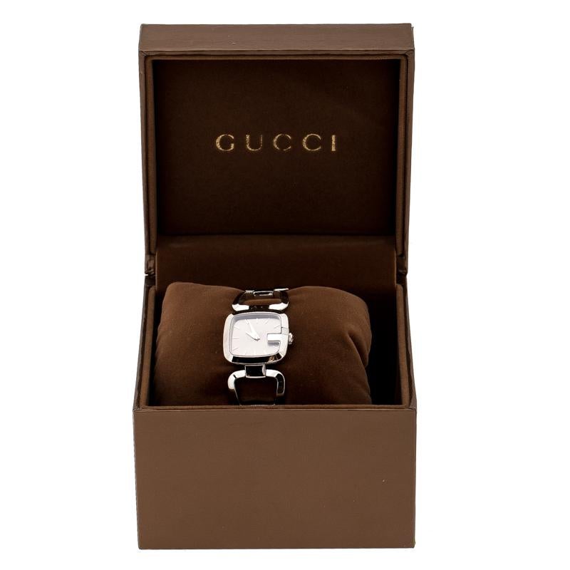 Gucci Brown Stainless Steel G 125.5 Women's Wristwatch 24 mm 1