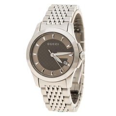 Gucci Brown Stainless steel G Timeless 126.5 Women's Wristwatch 27 mm