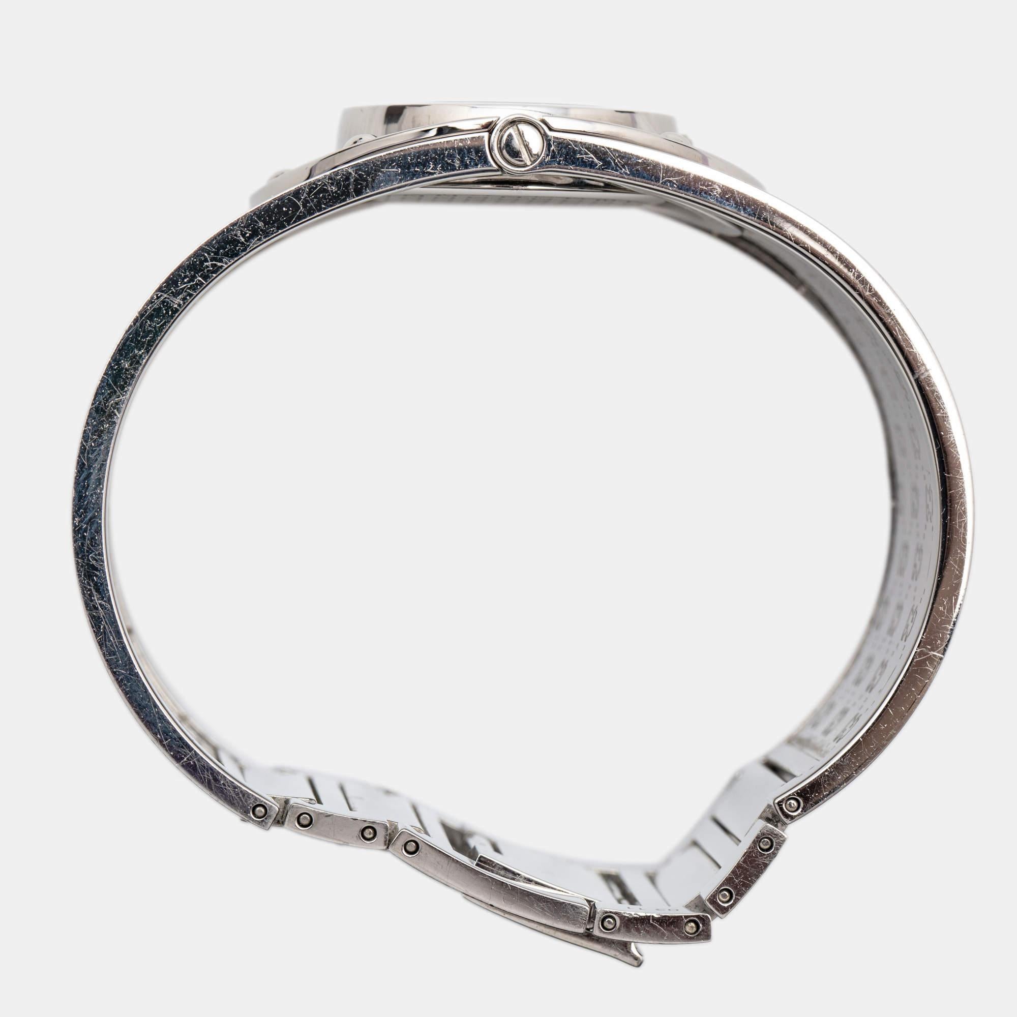 Gucci Brown Stainless Steel Leather Twirl YA112433 Women's Wristwatch 33 mm 3