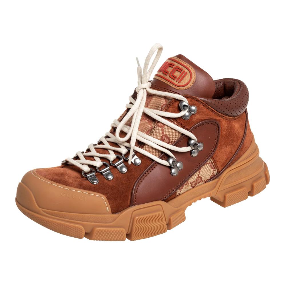 gucci flashtrek brown