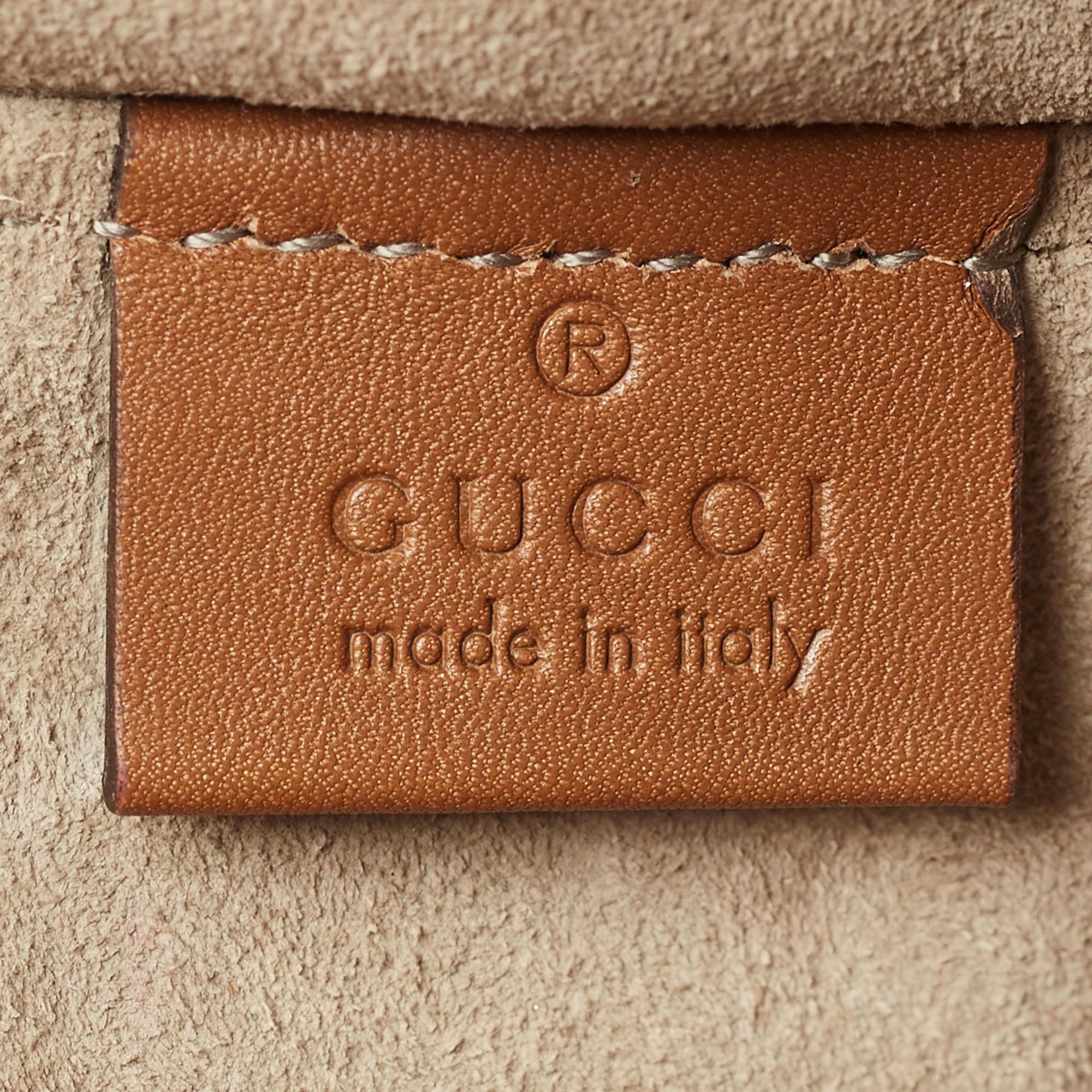 Gucci Brown Suede Horsebit Shoulder Bag 9