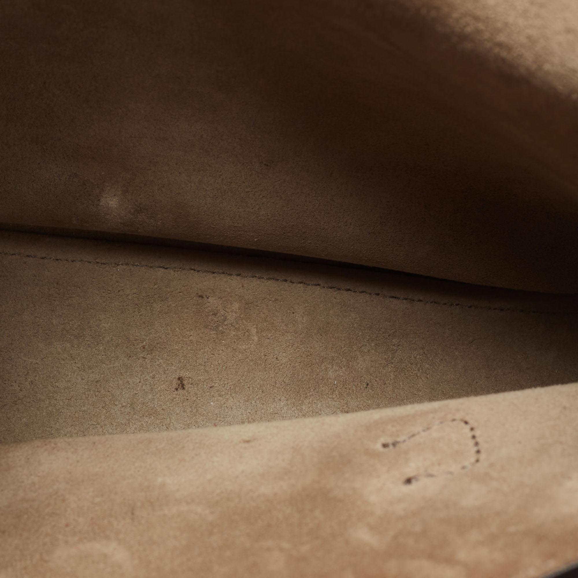 Women's Gucci Brown Suede Horsebit Shoulder Bag