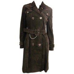 Used  Gucci Brown Suede Jacket Horse bit Detailing, 1990s