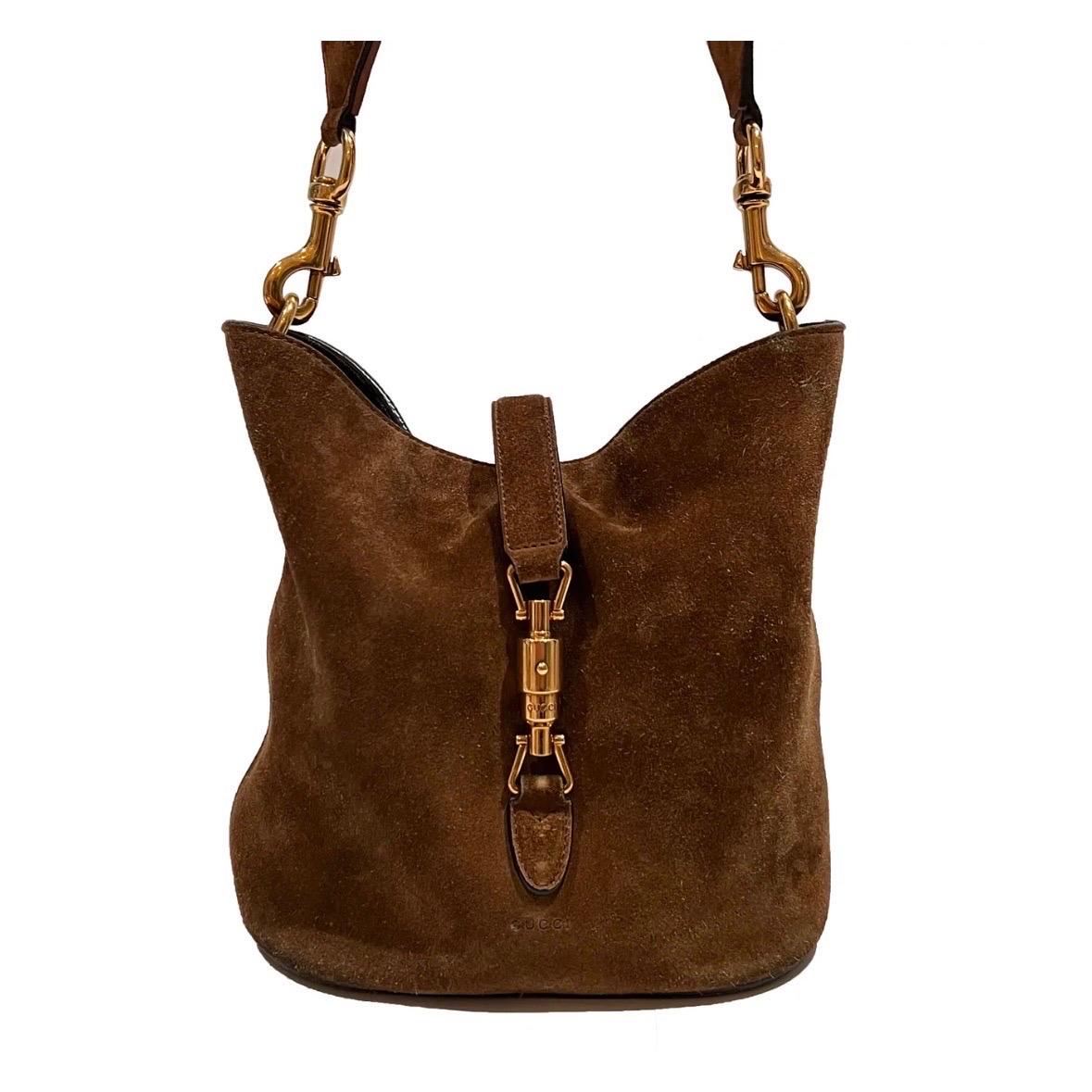 Women's or Men's Gucci Brown Suede Jackie Bucket Bag SS2015