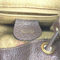 Gucci Brown Suede Mini Bamboo Backpack 863126