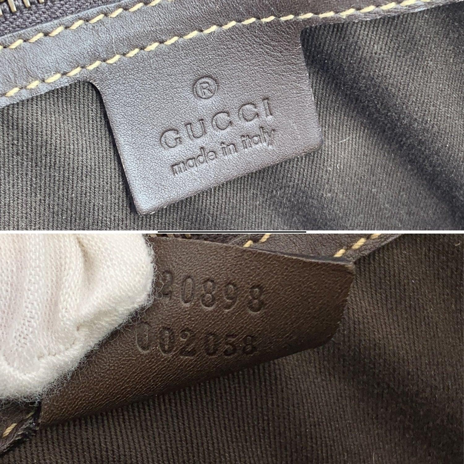 Gucci Brown Suede Monogram Nailhead Tote Bag Handbag In Good Condition For Sale In Rome, Rome