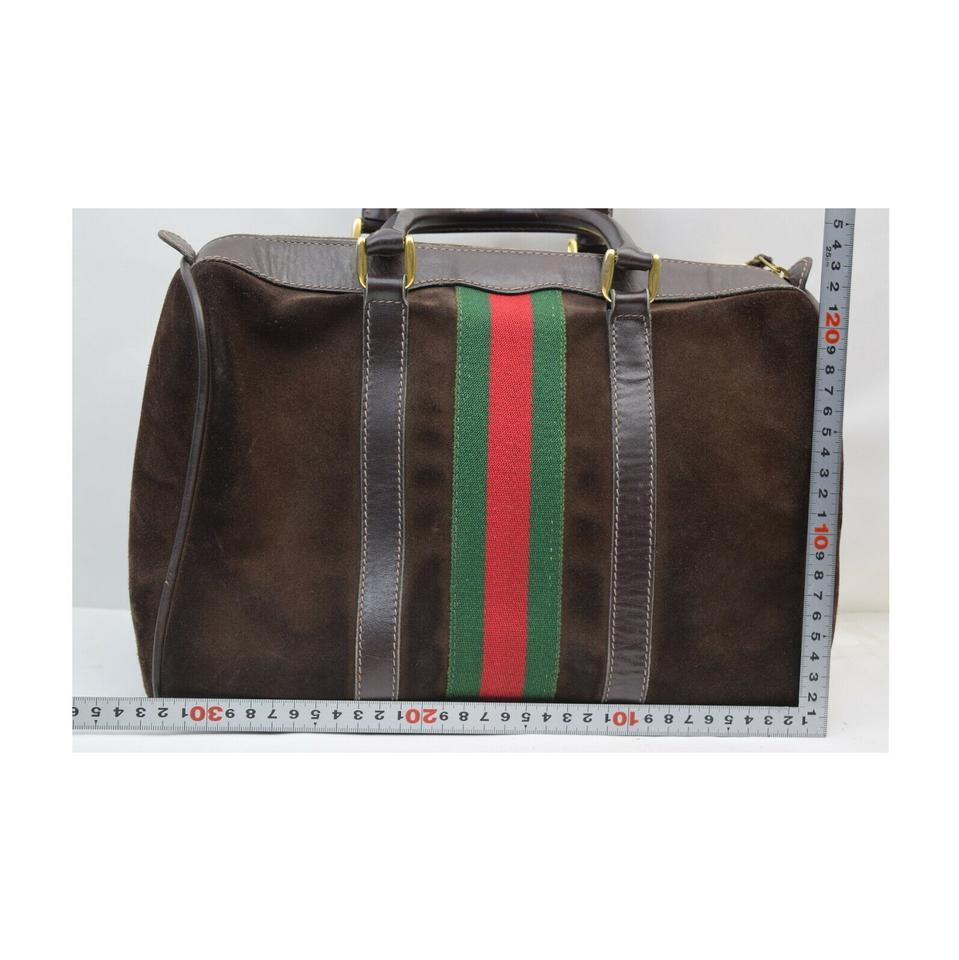 Gucci Brown Suede Web Joy Boston Bag 863237 4