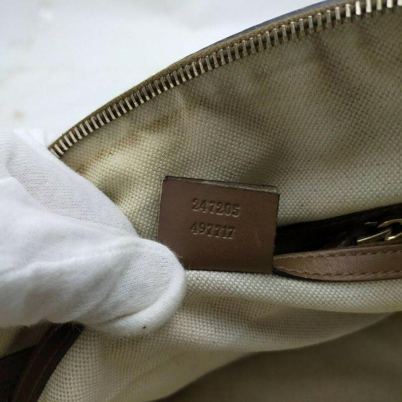 Gucci Brown Suede Web Joy Boston Bag with Strap  863353 1
